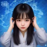 文学批评学者赵明哲研究员头像，年轻有活力的男性学者，图书馆书架背景